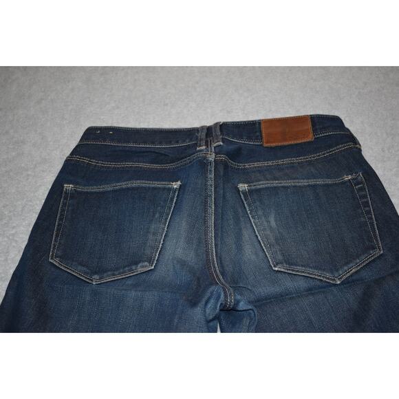 Madewell Jeans Womens Size 26 x 31 Rail Straight Fit Blue Cotton Blend - Picture 9 of 10